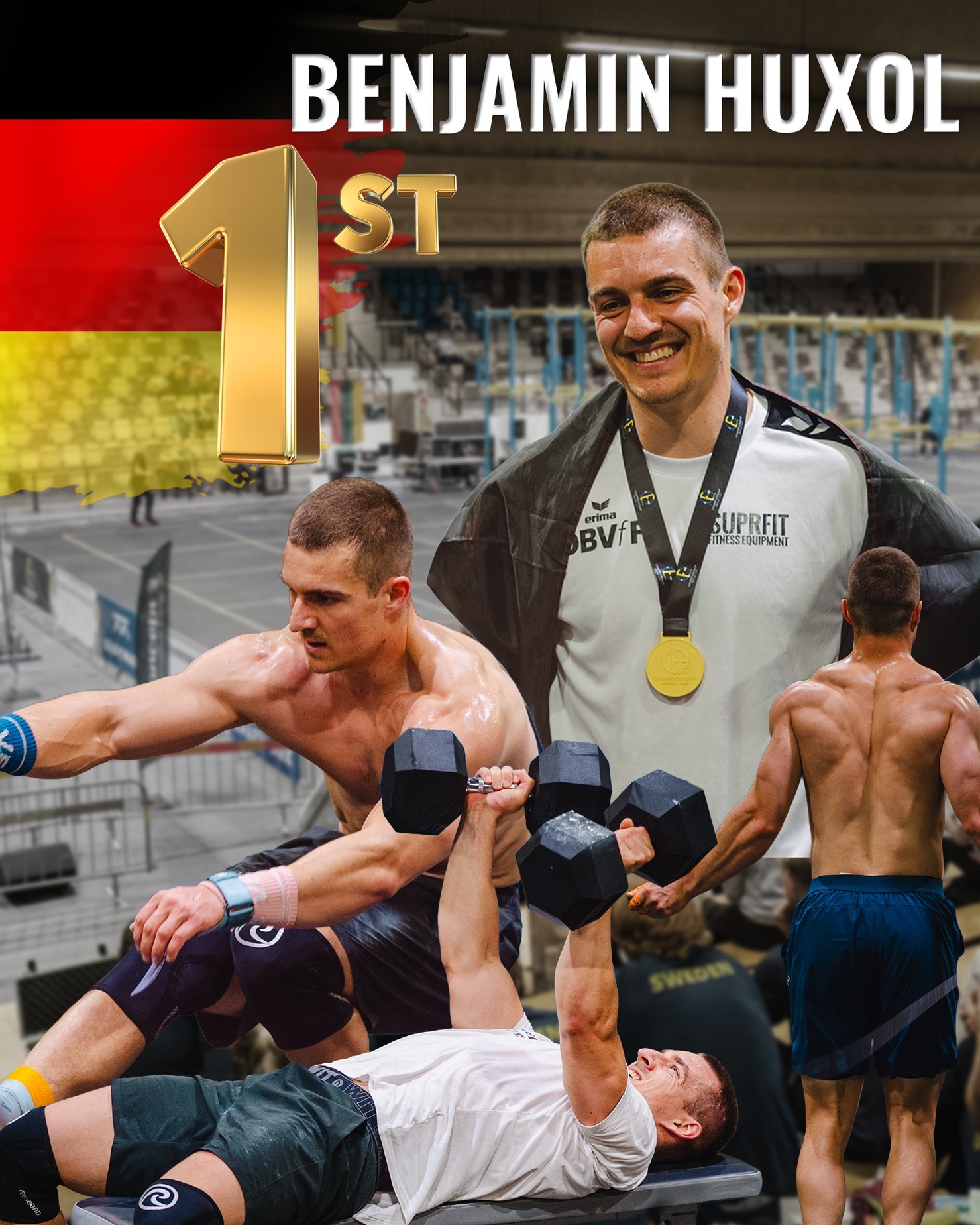Da ist das Ding!
@benniwellness kann den Europameister Titel mit nach Hause nehmen.
#EM2025 #Europameisterschaft #Euros25 #FunktionaleFitness #FunctionalFitness #FitnessGermany #DBVfF #Fitness #FitnessDeutschland #InternationalFunctionalFitness #iF3 #ifff
