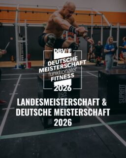 🏋️‍♂️ Save the Dates: DM 2026 steht fest!

Hier kommen die wichtigsten Fakten zur Deutschen Meisterschaft 2026 & der Qualifikation:

📍 DM Masters & Juniors
26.-28. Juni 2026 | Düsseldorf

📍 DM Seniors & Teams of 2 Finale
03.-05. Juli 2026 | Düsseldorf

💻 Landesmeisterschaften (LM)
Online Qualifier: 09.01.-09.02.2026
Testveröffentlichung: 12.-14.12.2025 (pünktlich vor Weihnachten 🎄)

Alle Infos zu Wildcards & weiteren Updates folgen zwischen den Jahren 👀

Markiert euch die Termine! Die Road to #DBVfFDM2026 startet jetzt! 🔥

#dbvff #functionalfitness #deutschemeisterschaft #deutschlandqualifier #roadtodm #fitnessgermany #teamgermany #competitionseason