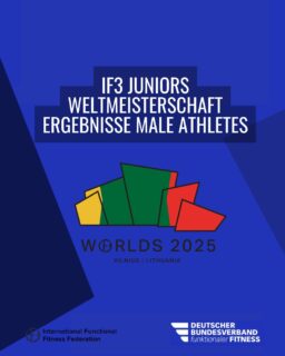 🇩🇪 Rückblick Ergebnisse Juniors Male 🇩🇪

Auch unsere Juniors Athleten haben bei der Weltmeisterschaft in Vilnius vom 5. bis 7. Dezember gezeigt, wie viel Qualität und Potenzial in der nächsten Generation steckt. Einsatz, Teamspirit und richtig starke Performances auf der Wettkampffläche.

Wie bei den Mädels gilt auch hier: Jeder hat alles reingeworfen, sich gegenseitig gepusht und Deutschland mit Stolz vertreten. Und ja, auch hier dürfen wir über Medaillen jubeln.

✨ Unsere Medaillenträger:
🥈 Simon Lersch
🥉 Fedor Wesemann

Aber unabhängig vom Podium: Wir sind unglaublich stolz auf euch alle. Auf euren Mut, euren Ehrgeiz und darauf, wie selbstverständlich ihr als Team aufgetreten seid. Das macht richtig Lust auf die Zukunft.

In den Slides findet ihr Eindrücke und Ergebnisse von jedem der starken Athleten aus dem Kader.

📸@joel_krue

#weltmeisterschaft #wm #nationalkader #juniors #bundesverbandfitness #FunktionaleFitness #FunctionalFitness #FitnessGermany #DBVfF #FitnessDeutschland #InternationalFunctionalFitness #iF3 #ifff