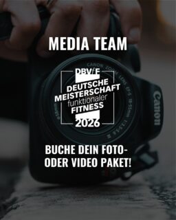 🎥 Das Content Team der DM 2026

Die Deutsche Meisterschaft lebt nicht nur auf dem Competition Floor, sondern auch auf euren Screens. Dafür sorgt unser Content Team, das die DM 2026 visuell und inhaltlich begleitet.

Von intensiven Workouts über Emotionen nach dem Finish bis hin zu den Momenten dazwischen, hier wird alles festgehalten, was dieses Event ausmacht.

Unsere Fotograf:innen und Videograf:innen freuen sich auch, wenn ihr individuelle Pakete bei ihnen buchen wollt. Schreibt ihnen einfach eine DM!

Freut euch auf Content direkt aus Düsseldorf, nah dran, schnell und unverfälscht.

📍 DM 2026 im Alma Sports Club Düsseldorf
Wir sehen uns auf dem Floor und im Feed.

#dbvff #dm2026 #contentteam #functionalfitness #behindthescenes #roadtodm